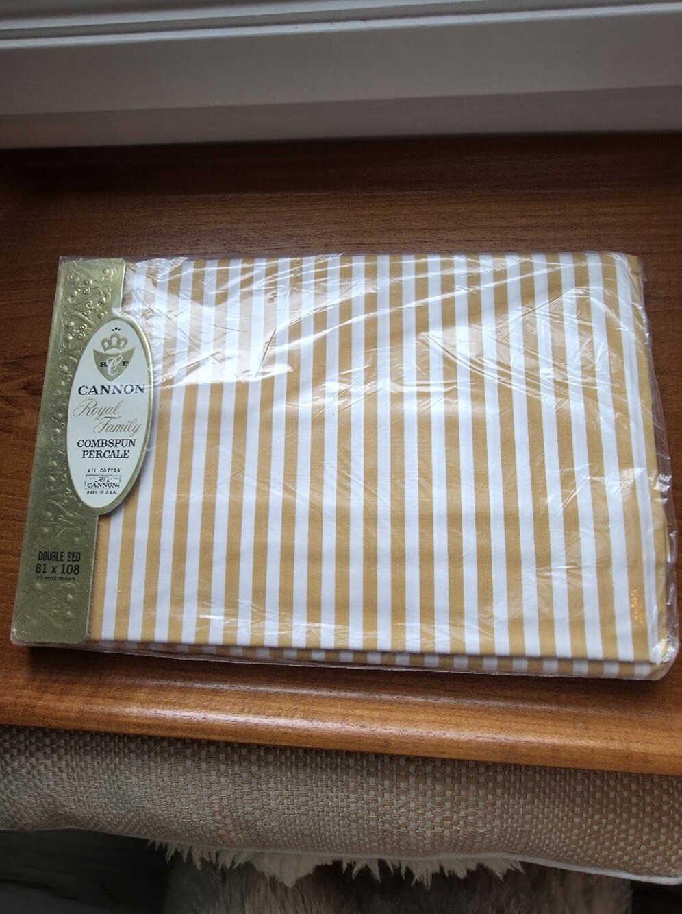 Vintage Cannon Royal Family combspun percale sheets New In  Original Pkg.